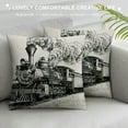 thumbnail image 3 of BCIIG Train Pillow, Train Decor Pillow Covers 18x18, Train Pillow Cushion, Train Themed Room Decor, Gifts for Train Lovers,Train Gifts for Men, Train Decor Linen Cushion Cover for Sofa, 3 of 5