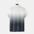 thumbnail image 4 of VSSSJ Mens Gradient Shirts Comfy Fashion Short Sleeve Button Down Shirt Relaxed Fit Hawaiian Summer Beach Casual Shirts for Men Black XXXL, 4 of 6
