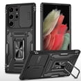thumbnail image 1 of Armor Magnetic Ring Stand Compatible Samsung Galaxy S23 Ultra/s23p/s23 With Slide Camera Lens Protection Cover, 1 of 3