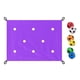 thumbnail image 5 of Kit de 7 piezas de lona con agujeros para actividades de ejercicio y juego de formación de equipos para jugar a la pelota Púrpura, 5 of 9