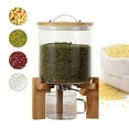 thumbnail image 4 of 5L Cereal Storage Dispenser Rice Grain Dry Food Glass Container +Valve+Cup+Lid, 4 of 21