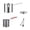 C, variant on Stainless Steel Deep Fryer Pot Set, Mini Deep Frying Pot with Fry Basket,Multi‑Function Deep Fry Pan for French Fries Chicken Shrimp Home Kitchen Cooking,A