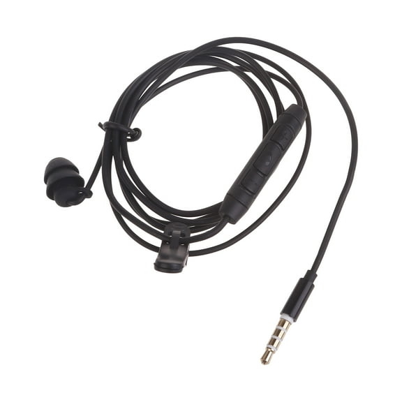 Single Earphone One Side Earplugs with Microphone Single-Ear Earbud Stereo Sound Reinforced Cord for Mobile Phone