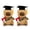 2brown, variant on Capybara Plush Toy, 10.6" Stuffed Animal with Graduation Cap and Diploma, Soft Gift for Class of 2026, Brown/Pink/White