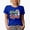 Royal Blue, variant on Distressed Happy Go Lucky, Retro St. Patrick's Day Gift, Black T-Shirt, XL