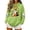 Green Sweatshirts, variant on Jsaierl Womens Halloween Sweatshirts Plus Size Ghost Print Pullover Hoodies Stretch Loose Fit Long Sleeve Shirt Tops Halloween Clothes, Sizes S-2XL