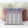 thumbnail image 4 of Amrita Sen Designs  28 x 28 in. Taj Garden Columns Duo Broadcloth Indoor & Outdoor Blown & Closed Pillow - Beige, Blue & Red, 4 of 5
