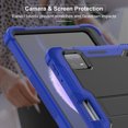 thumbnail image 3 of For Xiaomi Pad 6 Shockproof Silicone Hybrid PC Tablet Case with Holder(Black +,iPhone 16 Plus, 3 of 7