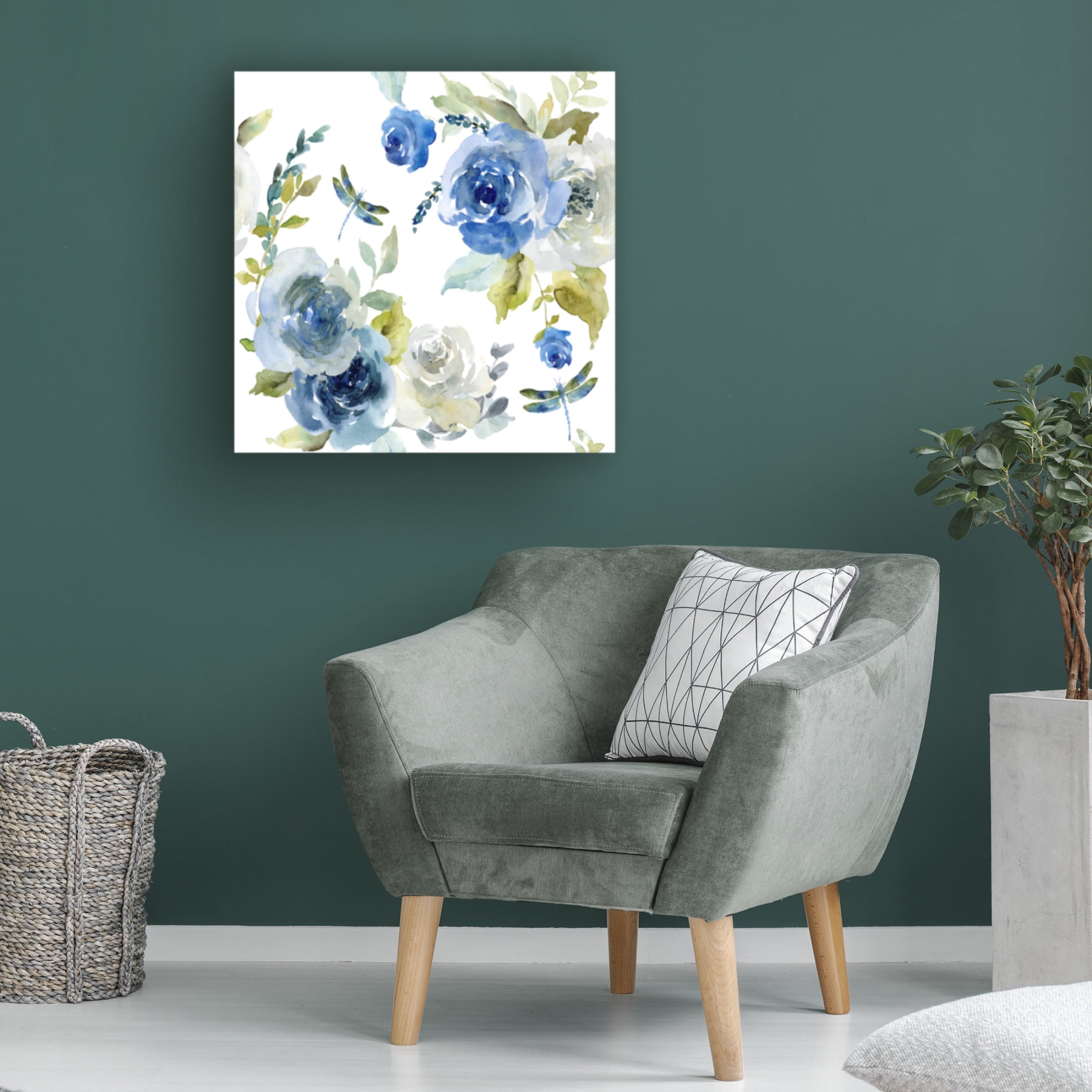 Canvas Wall Art - Jean Plout 'June Textures D' Wall Art for Living Room, Bedroom, or Office Décor by Trademark Fine Art - 18 x 18 Inches