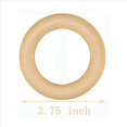 thumbnail image 3 of 150 Piezas de Anillos de Madera Natural 70mm Sin Terminar Macramé Anillo de Madera Círculos de Madera para Manualidades Diy Anillo Colgante Fabricación de Joyas, 3 of 5
