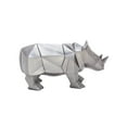 thumbnail image 6 of 10" x 6" Silver Polystone Rhino Sculpture, by CosmoLiving by Cosmopolitan, 6 of 10