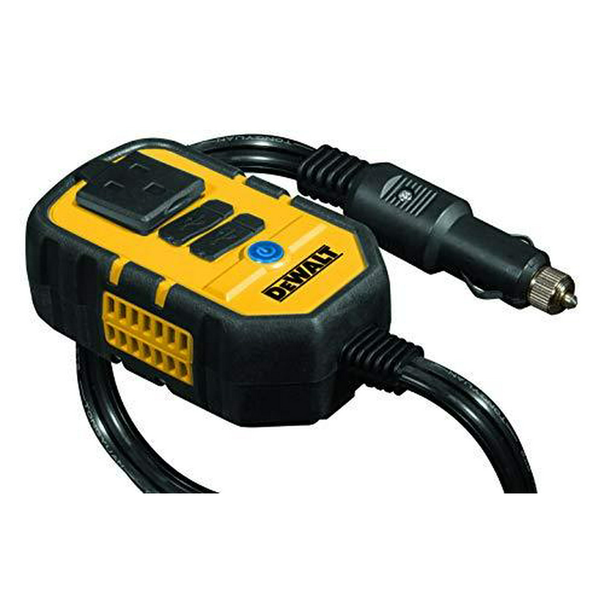 DEWALT DXAEPI140 Power Inverter 140W Car Converter 12V DC to 120V AC Power Outlet with Dual 3.1A USB Ports Walmart