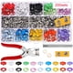 thumbnail image 1 of Sujetadores A Presión Conjunto De Sujetadores A Presión Botón De Anillo De Metal Ropa Costura Artesanal Botón De Cobre 200 Uds Kit, 1 of 7
