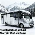 thumbnail image 4 of Heavy Duty RV Roof Cover, All-Weather Rip-Stop Fabric Protection with Universal Fit for Most Campers Trailers, Easy One-Person Setup & Compact Carry Bag, 4 of 7