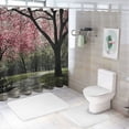 thumbnail image 7 of Autua Trees Bench Washable Shower Curtain Set with Hooks, Premium Polyester Fabric, Waterproof, HD Print, Easy Installation, 80% Blackout, Perfect for Bedroom and Bathroom Decor 60"x72, 7 of 7