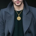 thumbnail image 7 of NEGS 18K Gold Plated Eye of Horus Egyptian Pendant 24'' Chain Amulet Stainless Steel Necklace for Men Women, 7 of 7