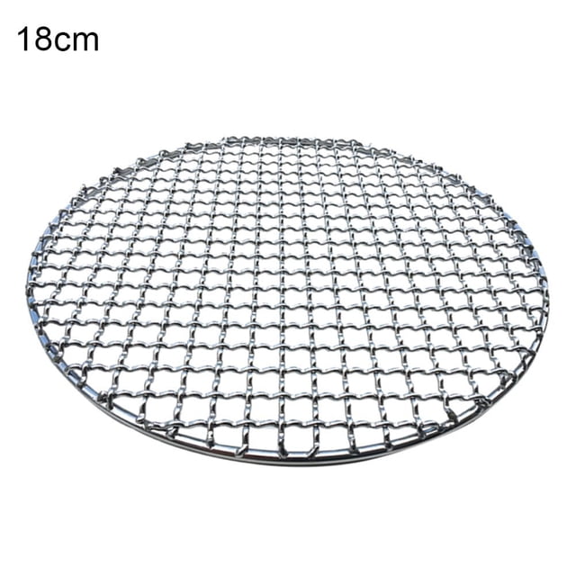 KERISTY - Malla redonda de acero inoxidable antiadherente para barbacoa coreana, herramienta para tocino