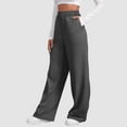 thumbnail image 2 of Lixiuxyad Wide Leg Sweatpants Women Sweat Pants Fall Clothes Teen Girl Baggy Jogger Sweatpant with Pockets Gray, 2 of 6