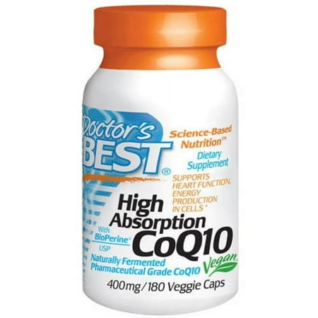 Doctor's Best High Absorption CoQ10 400mg, 180 CT