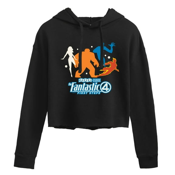 Marvel - Fantastic 4 Silhouettes - Women's Cropped Hoodie