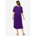thumbnail image 2 of Woman Within Plus Size Short-Sleeve Button-Front Pocket Dress (Petite Available), 2 of 6