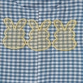 thumbnail image 5 of ZEHJUHAN Newborn Baby Girls Boys Outfit Bunny Sleeveless Plaid Romper with Hat My First Easter Clothes Blue，3-6M, 5 of 7