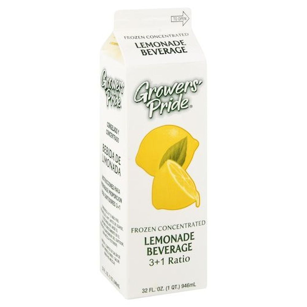 Floridas Natural Growers Pride 3 Plus 1 Ratio Concentrate Lemonade Base, 32 Fluid Ounce -12 per Case