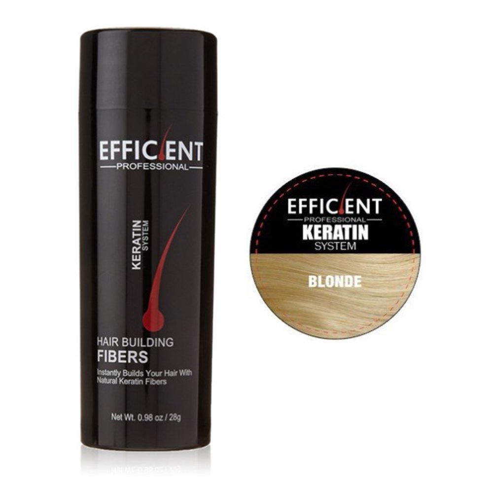 EFFICIENT Keratin Hair Building Fibers, Hair Loss Concealer Net Wt