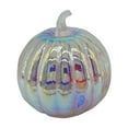 thumbnail image 2 of TERGAYEE 5.1in Diameter 8.5in Tall Gourd-shaped Pumpkin Lamp Glass Pumpkin Lamp Lantern Halloween Decorative Pumpkin Lights With Multic Holiday Decor, 2 of 7