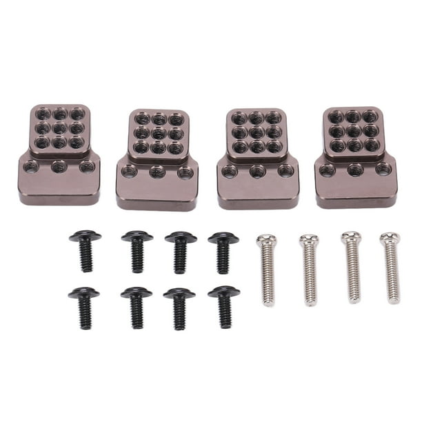 RC Car Upgrade Parts, Metal Shock Absorber Bracket Surface Anodizing Treatment CNC Accuracy Processing Stable Performance For 1/16 RC Model Car ANGGREK Adjustable Shock Absorber Bracket
