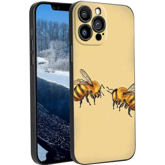 Compatible with iPhone 13 Pro Phone Case, Bee-65 Case Silicone Protective for Teen Girl Boy Case for iPhone 13 Pro