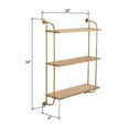 thumbnail image 5 of Aspire Home Accents 8 in x 26 in 3-Tier Distressed Floating Shelf, 5 of 5