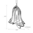 thumbnail image 3 of Maison Concepts Christmas Spinning Silver Metal Ornament Bell - Set of 12 (4.3L X 4W X 4.75H), 3 of 3