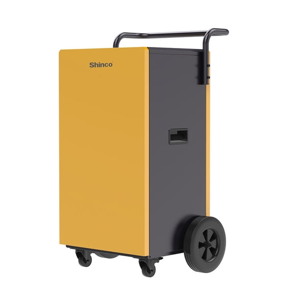 200 pt. 8,000 sq. ft. Bucketless Commercial Dehumidifier in Yellows/Golds with Pump