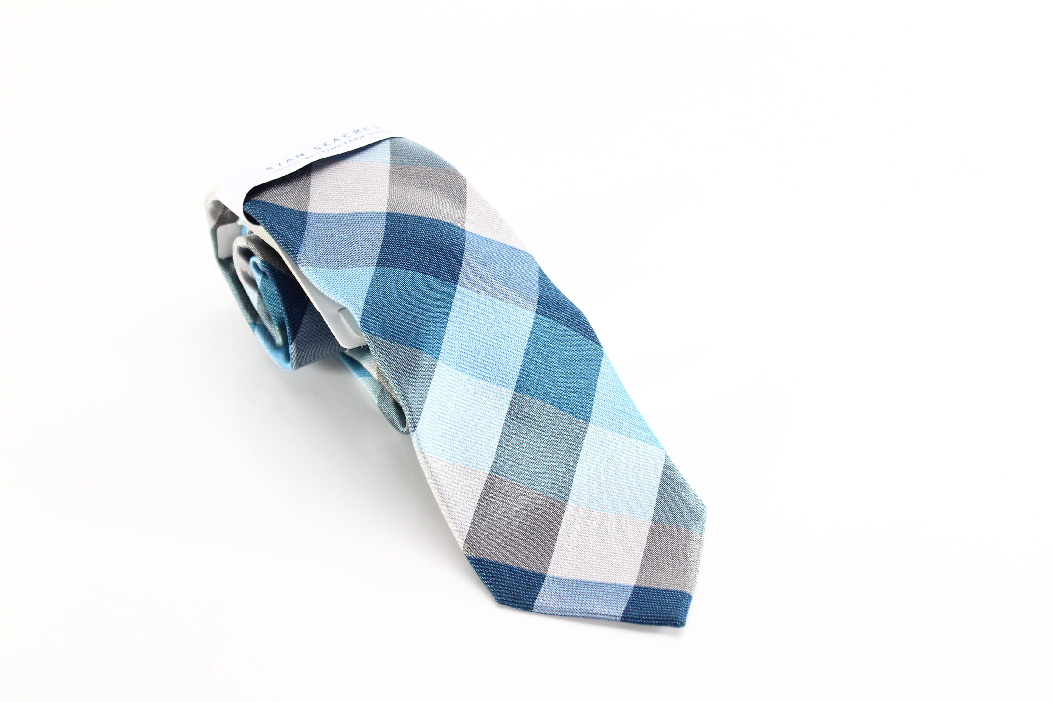 Ryan Seacrest Distinction Mens Slim Silk Self-Tied Necktie 