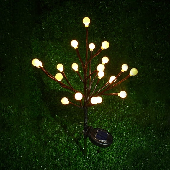LINLIN 2Pack Solar Garden Lights Outdoor Decorative Solar Lights,20LED Tree Branch Light Landscape Path Lights Waterproof Solar Flowers Lights Outdoor Stake Lights