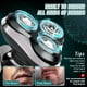 thumbnail image 5 of Máquina de afeitar eléctrica para hombre para hombres afeitadoras eléctricas recargables de afeitar, inalámbricas, IPX7, resistente al agua, seco mojado, 3 en 1, afeitadoras rotatorias para barba, nar, 5 of 5
