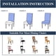 thumbnail image 5 of Funda elástica para silla de comedor de 4 piezas, funda para silla lavable Universal, funda para silla fácil de limpiar para decoración de comedor de Hotel restaurante brillar  Electrónica, 5 of 5