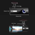 thumbnail image 4 of Tgbvmt 1.97" Dash Cam WiFi 1080P FHD Car Recorder Front Rear Two Lens Infrared Night Vision 170° Wide Angle Loop Recording Motion Detection with 32GB Card for Car Safety Driving Recording, 4 of 9