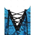 thumbnail image 4 of Camiseta Transparente de Encaje Floral de Talla Grande Rosegal  Camisetas tallas grandes, 4 of 5
