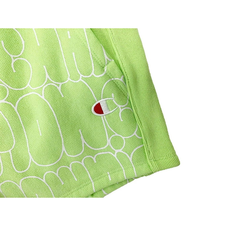 Champion LIFE Women s Reverse Weave Shorts Bubble Script Chilled Mint Green Large