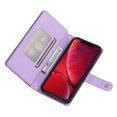 thumbnail image 5 of Crossbody for iPhone XS / iPhone X Phone Case Wallet with Card Slots Zipper Pocket, PU Leather Magnetic Shoulder Strap Purse Cover with Flip Kickstand for iPhone XS / iPhone X Women Girls, Purple, 5 of 10