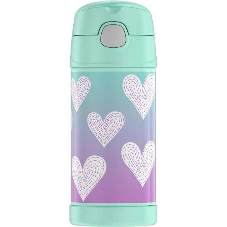  THERMOS FUNTAINER 10 Ounce Stainless Steel Vacuum Insulated  Kids Food Jar with Spoon, Purple Hearts : Home & Kitchen