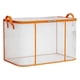 thumbnail image 1 of Bolsa de almacenamiento de ropa, organizador de colchas, transparente, plegable, con cremalleras suaves y asas de transporte. 60 cm x 40 cm x 35 cm, 1 of 9