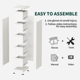 thumbnail image 7 of IKIMI 3 Drawer Vertical File Cabinet with Lock, Metal Office Storage Cabinet for A4/Letter/Legal Size, White, 7 of 7