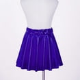 thumbnail image 4 of Miutii Kids Girls Metallic Skater Skirt Skort Ballet Dance Athletic Pleated Mini Skirt Cheerleading  Dancewear Royal Blue 6-8, 4 of 7