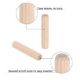thumbnail image 4 of 150 Pcs Wooden Dowel Pins, 6 x 30mm (0.24 x 1.18 Inch) Wood Dowels Rods, Fluted Dowel Joints, 4 of 7