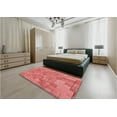 thumbnail image 4 of Ahgly Company Indoor Square Patterned Fire Engine Red Area Rugs, 3' Square, 4 of 6