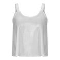 thumbnail image 4 of Dyegold Summer Tops for Women 2023 Trendy, Summer Women Cami Tank Tops Dressy Casual Sparkle Sequin Tshirts Sleeveless Round Neck Blouses Sexy Club ​Camisoles, 4 of 6
