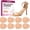 Beige, variant on Welnove Metatarsal Pads Foam Cushion for Ball of Foot Pain Relief, 4 Pair, Black